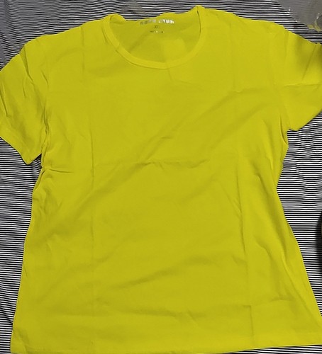 女生体恤短袖黄色上衣2X