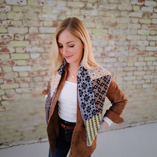 【英文说明】0179-Scout Mini Shawl by Florence Spurling