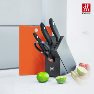 双立人炫银刀具砧板套装5件套厨房家用切菜多用刀不锈钢全套刀具