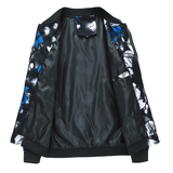 春秋装潮男花色大码夹克休闲男青年夹克外套JK823p65，男装夹克，星座1203