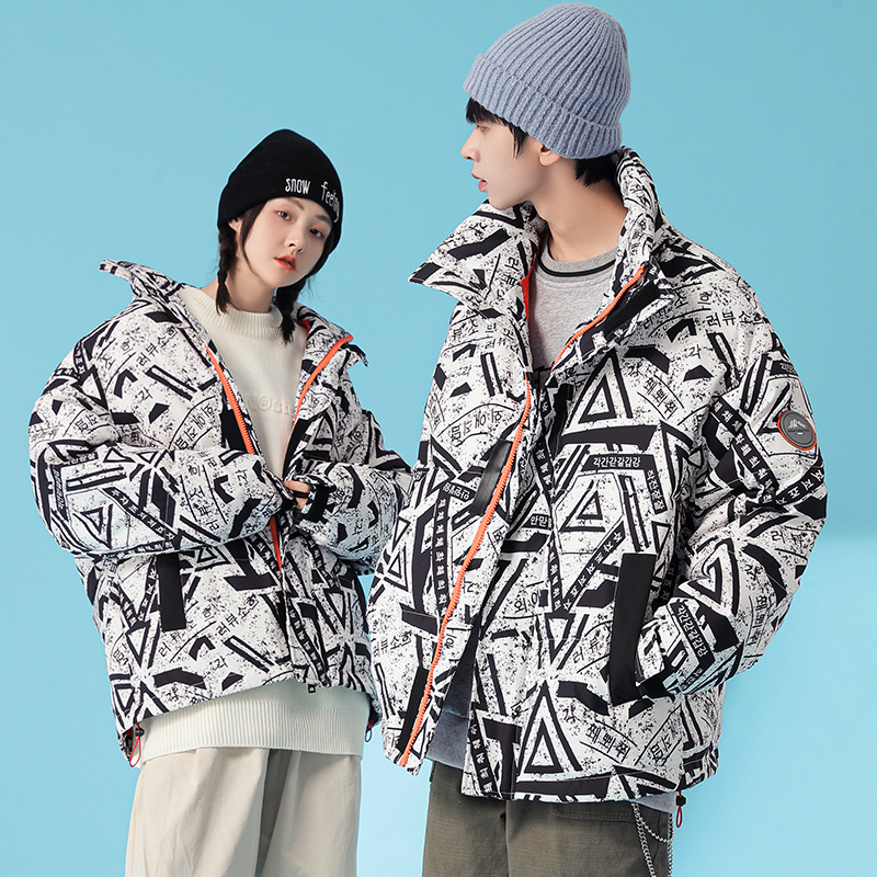 冬季男女情侣羽绒服白鸭绒宽松男生韩版外套102p100，男装羽绒服，星座1203