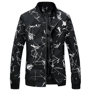 春款男花夹克衫潮男大码休闲外套男青年夹克JK808 p65,男装夹克,星座1203