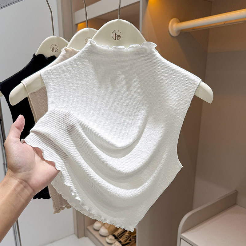 内搭半高领打底衫女薄款短款背心秋冬季假领子叠穿神器木耳边针织,服饰配件/皮带/帽子/围巾,假领,淘宝优惠券,粉丝福利购,淘宝优惠卷