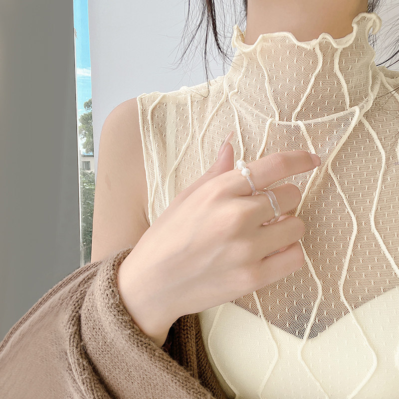 打底神器内搭打底背心网纱假领子女百搭万能衣领蕾丝秋冬毛衣领子