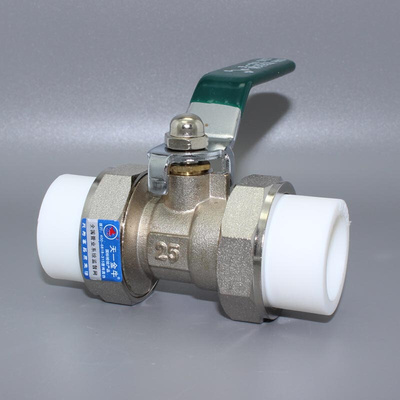 速发天一 铜牛PPR双活接金球阀 20 p分 25 6分 4pr球阀 ppr水管配
