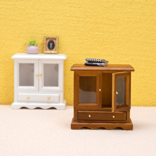 dollhouse 娃娃屋 仿真微缩 柜子 橱柜 书柜 袖珍模型道具摆件