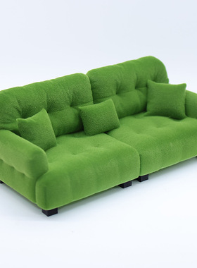 Dollhouse 仿真微缩 娃娃屋 沙发植绒 家具过家家玩具模型食玩