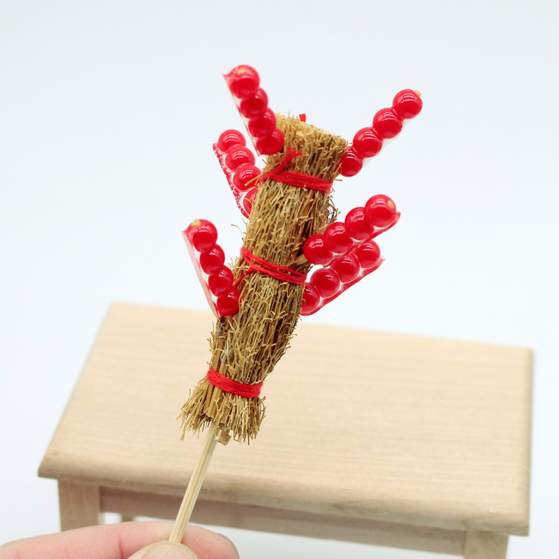 dollhouse 微缩迷你 冰糖葫芦杆子串 食玩模型 ob11娃娃屋diy配件