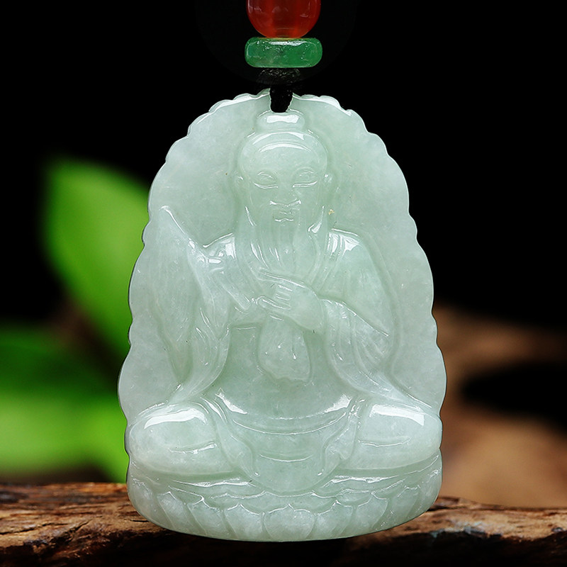 小款太上老君急如律令吊坠法器护身符道祖挂件翡翠玉儿童吊坠玉坠