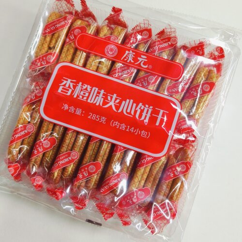 285g康元香橙味夹心饼干