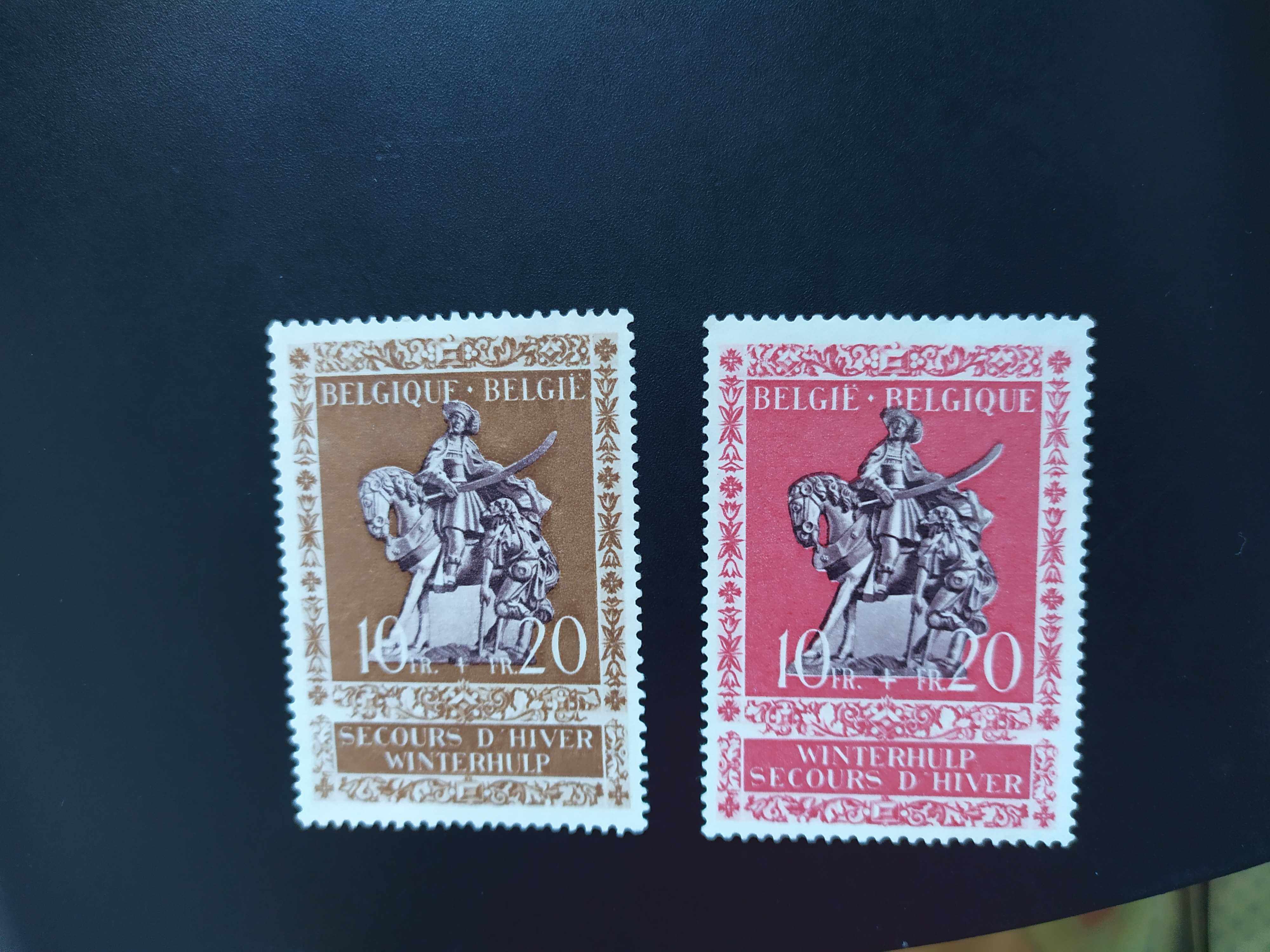 比利时1942年圣马丁大教堂的雕塑附捐邮票2新(轻贴)