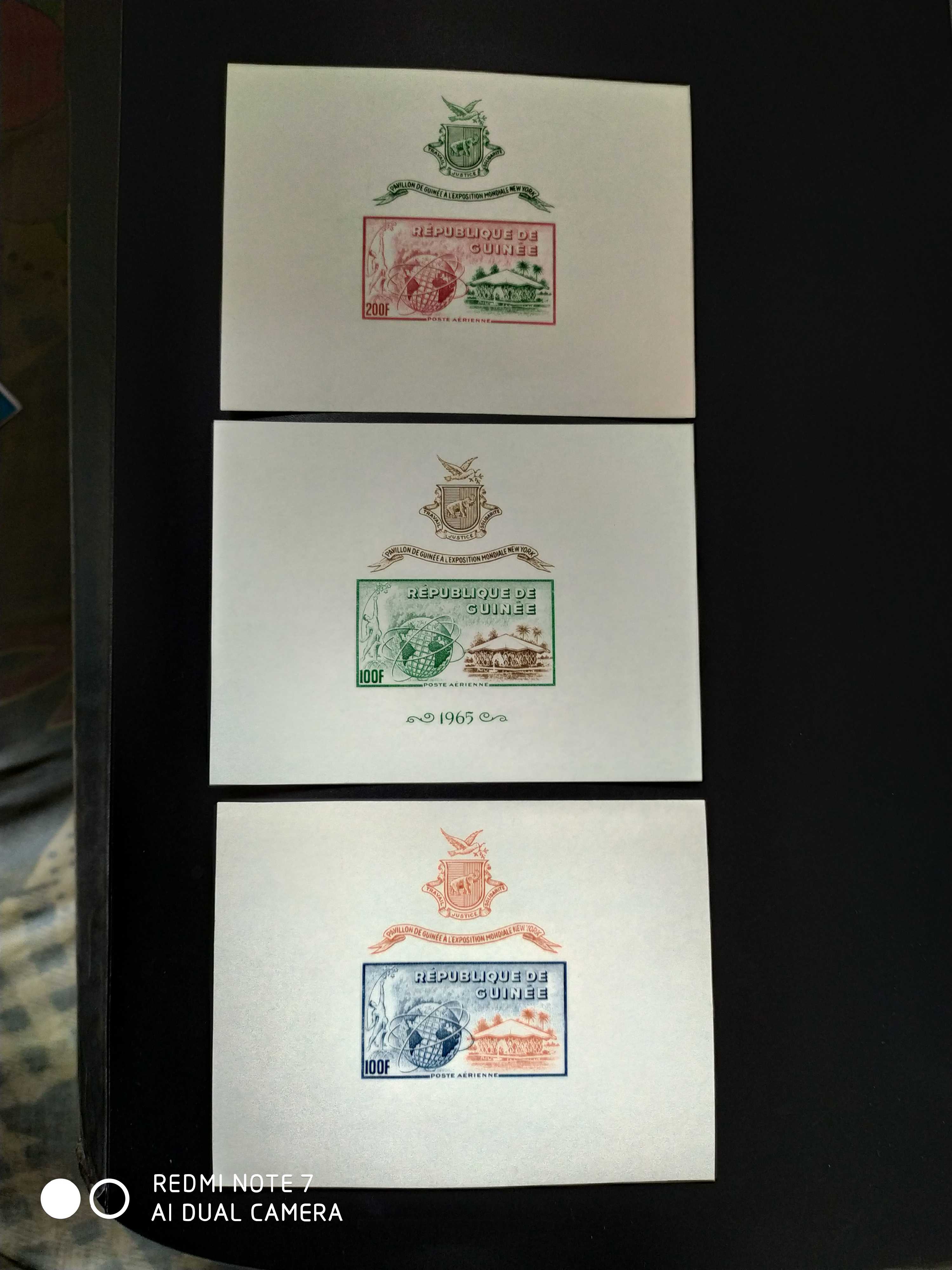几内亚1965年纽约世博会几内亚馆展馆邮票无齿张3全新
