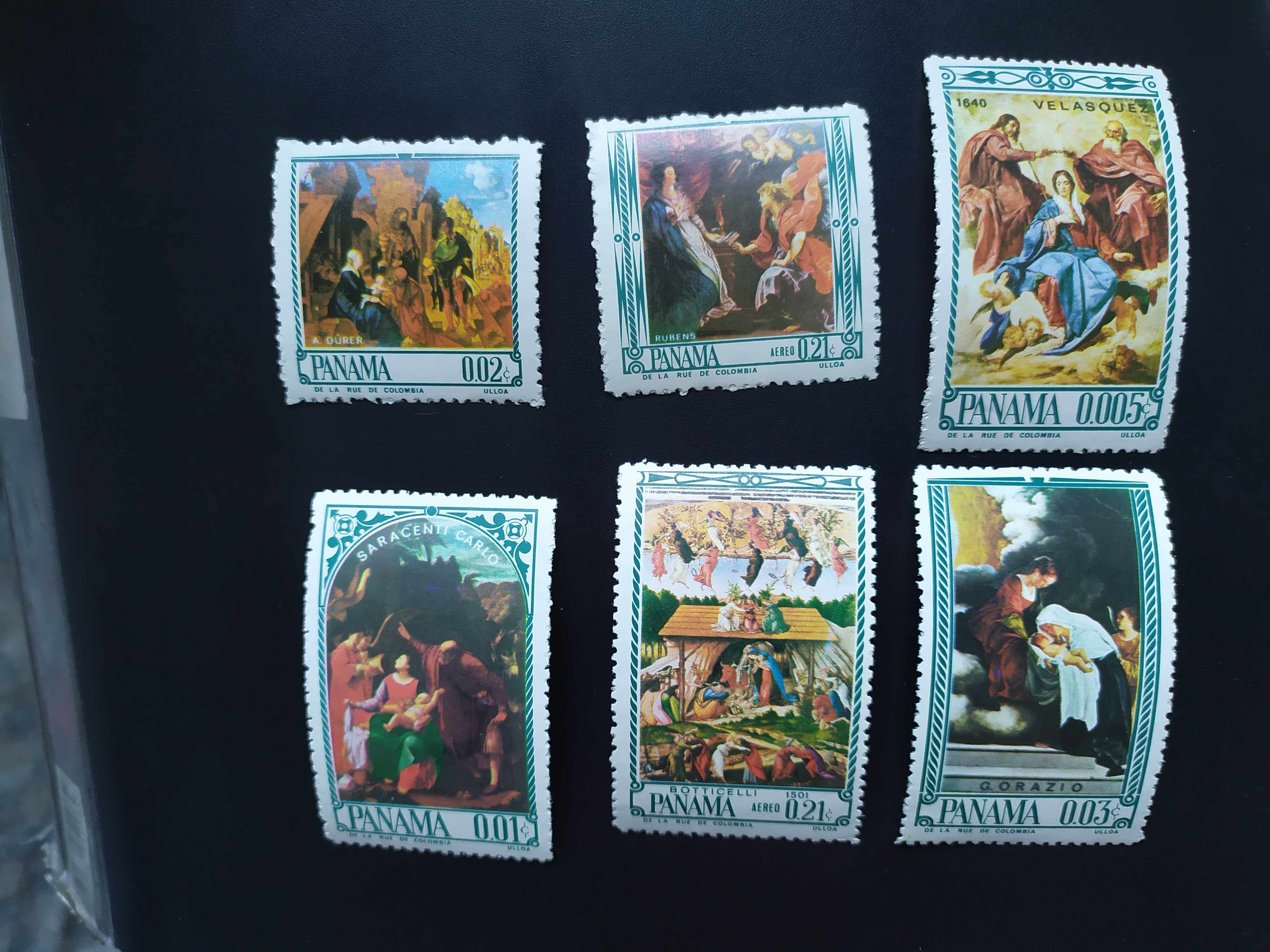 巴拿马1966年鲁本斯 波提切丟勒绘画邮票6全新