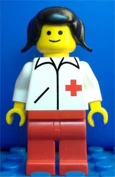 乐高Lego经典城镇系列人仔 doc006医生 1981年绝版6629
