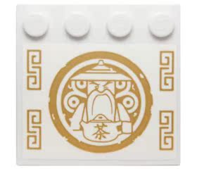 乐高Lego 幻影忍者 70734 零配件 6179pb 4x4 吴大师 贴纸件