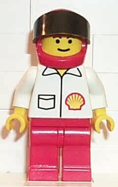全新 乐高Lego 经典城镇系列 绝版人仔 shell007 壳牌加油站员工