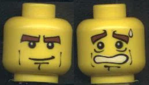 全新 乐高Lego 人仔绝版零配件 3626 头部 hrf002 spd009