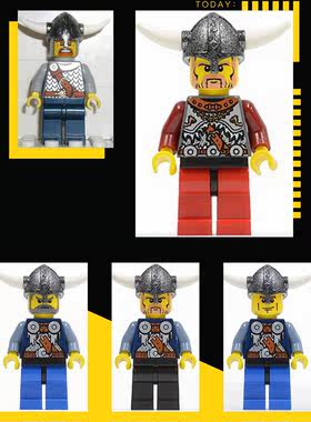 乐高Lego 维京 绝版 人仔 vik004 008 009 016 034 035维京勇士
