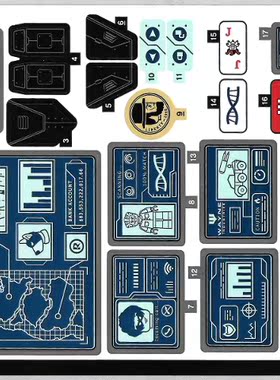 乐高Lego 超级英雄蝙蝠侠 原装贴纸 76122泥面人侵袭蝙蝠洞