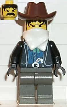 乐高Lego 西部牛仔系列 人仔 ww011 土匪4 1997年6790