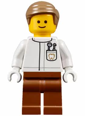 全新 乐高Lego 城市街景系列人仔 twn272 牙科牙医生 10255