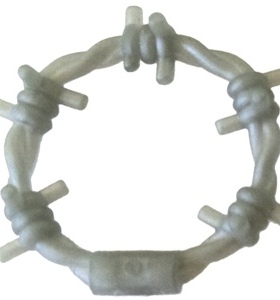 乐高Lego 稀有零配件 62700 珍珠浅灰色 刺铁丝网圈 铁丝环