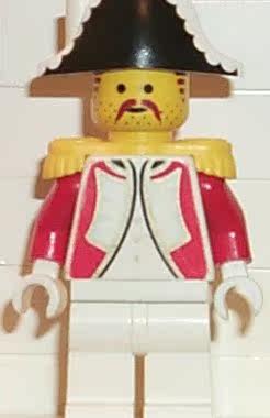 乐高Lego 海盗系列 人仔 pi001 帝国海军上将 1995年6263