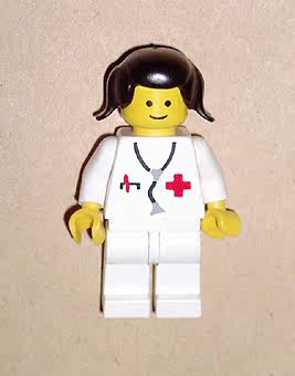 乐高Lego 经典城镇医院 人仔 doc030 医生 1982年1066