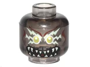 全新 乐高Lego 捉鬼敢死队 人仔零配件 3626 透明黑色头部 gb020