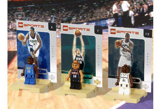 乐高Lego 3560 运动系列 篮球人仔 加索尔 雷阿伦 邓肯 全新未拆