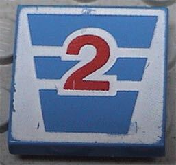 乐高Lego 零件 配件 3068bpb 数字2 印刷砖 2*2光面砖 益智积木