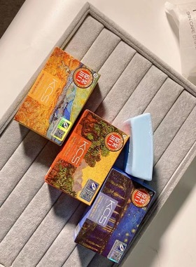 韩国爱敬可希丝名画KCS洁面洗脸香水皂矿物平衡蓝色 油性皮肤适用