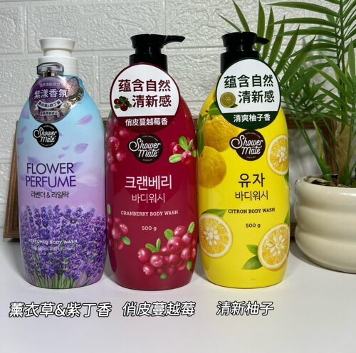 韩国爱敬香水沐浴露500ml蔓越莓