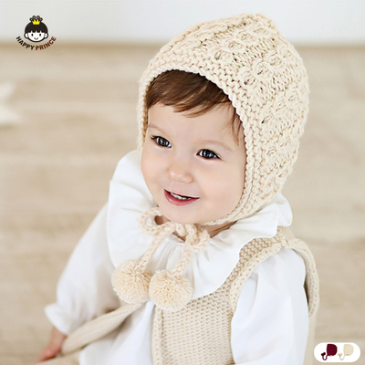 HappyPrince 韩国婴儿帽子可爱保暖男女童婴幼儿毛线宝宝帽子秋冬