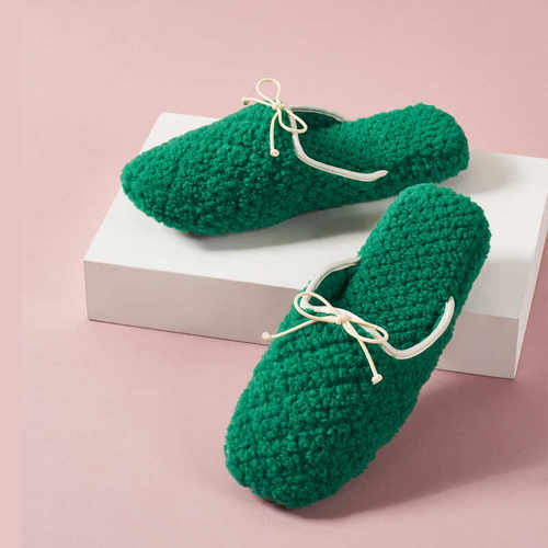 毛线地毯室内棉拖鞋加绒保暖