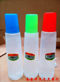 申文上文牌液体合成胶水笔刷子头办公学生塑料瓶100克粘纸促销