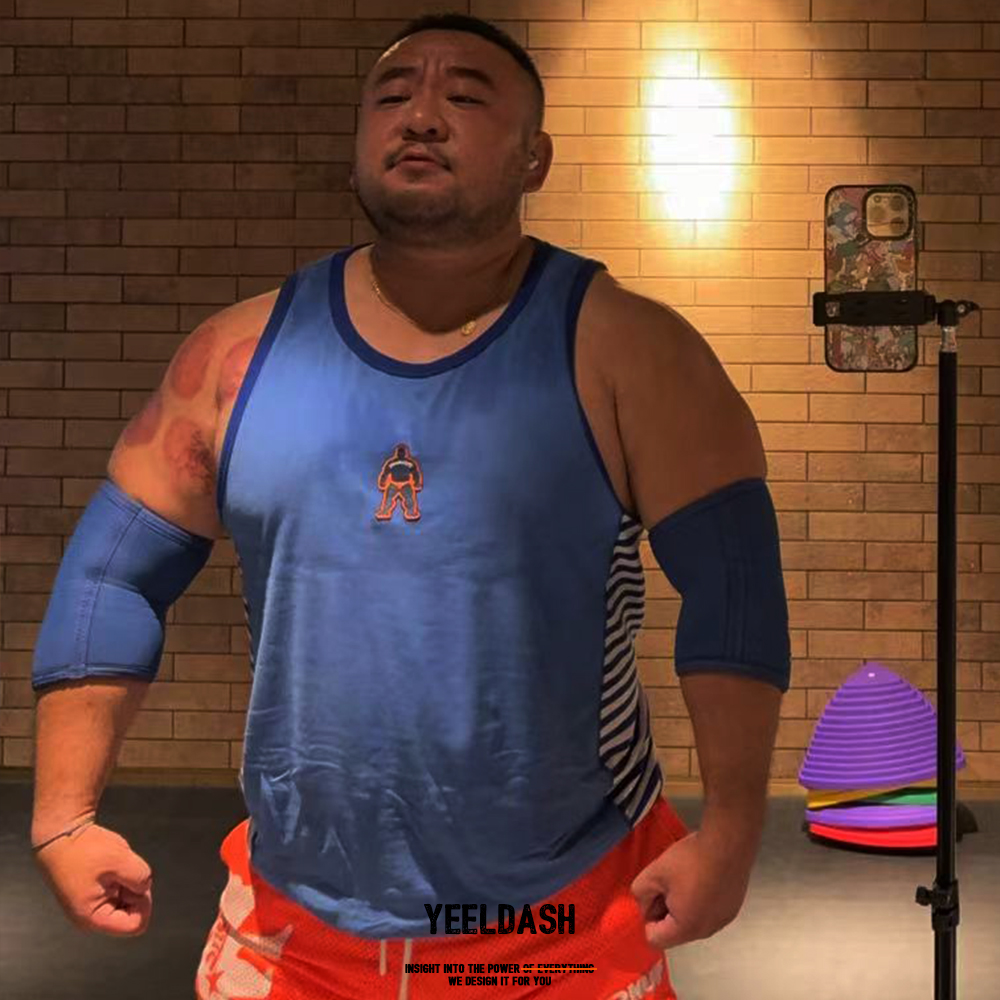 ZOOMXBEAR运动刺绣宽松健身背心