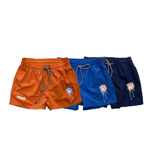 ZOOMXBEAR新夏季原创男速干超短沙滩裤短裤三四分休闲糖果色刺绣 - 封面