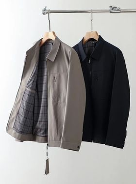 old money气场！高端行政夹克！秋季男士防泼水商务休闲翻领外套
