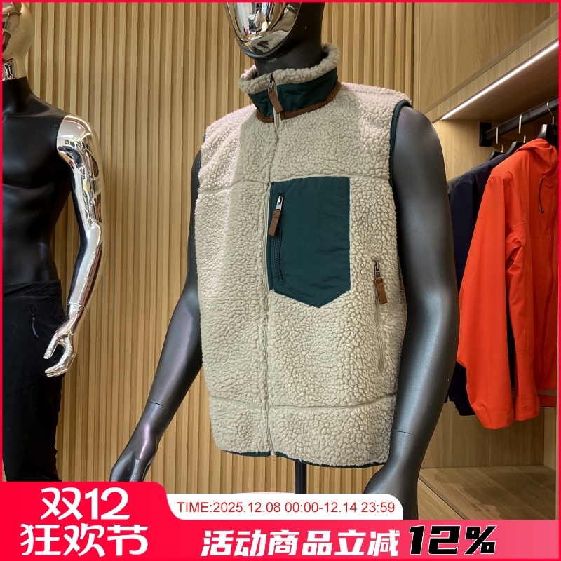 仿羊羔毛面料！男女情侣款！秋季户外立领拉链抓绒保暖百搭马甲潮