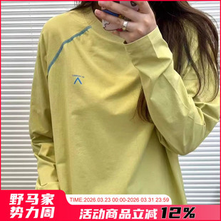 新品 跑步长袖 情侣款 户外骑行透气打底衫 秋季 运动T 潮 汗隐无痕