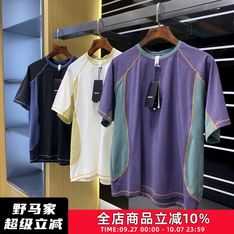 港资设计师线！户外面料！夏季新品男女吸湿透气运动速干短袖T恤