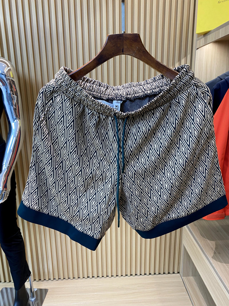 디자이너 라인  라오첸만의 세트  여름 신작 남성 자카드 니트 캐주얼 반팔 반바지 정장