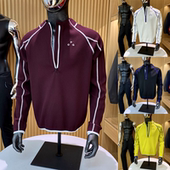 鼎级单品 男女户外半拉链立领骑行卫衣 秋季 3D立裁 水洗华夫格