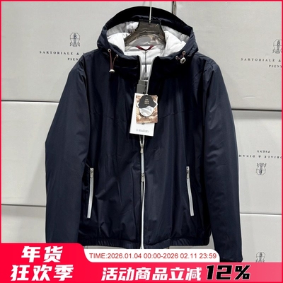 男士轻量透气保暖连帽棉服