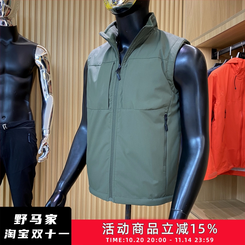 多口袋摇粒绒马甲外套冬