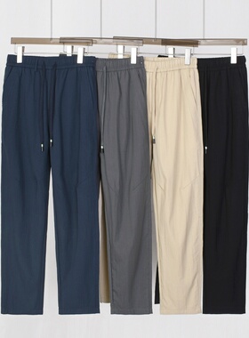 细腻柔软！180g莱赛尔+棉混纺！春夏男士日系直筒百搭纯色休闲裤