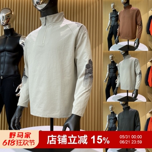 防风保暖透气耐磨户外机能男女通用套头立领半拉链中间层抓绒衣潮