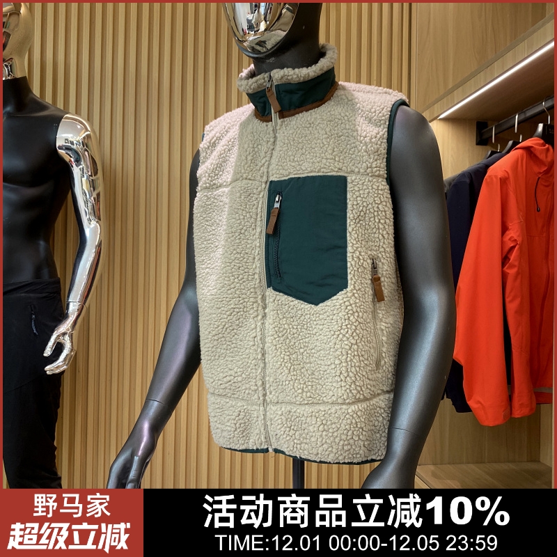 仿羊羔毛面料！男女情侣款！秋季户外立领拉链抓绒保暖百搭马甲潮