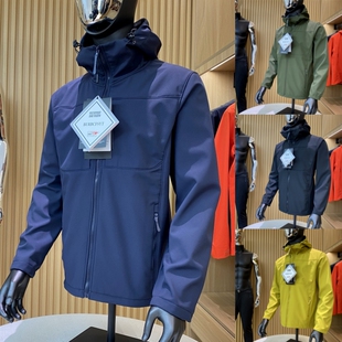 户外飞禽!晶典系列!立体裁剪!春季新品男士防水软壳冲锋衣外套